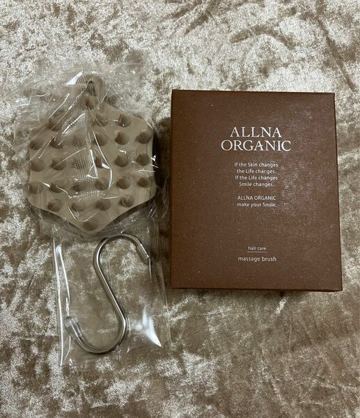 ALLNA ORGANIC オルナ オーガニック シャンプーブラシ 頭皮マッサージ S字フック付き 1個