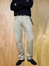 古着 00年代 00s Wrangler jeans ラングラー ジーンズ ストレート チノパン 綿パン トラウザー ボトム スリム ストレート ベージュ M_画像9