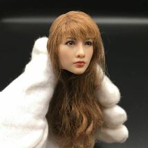 B194 1/6 フィギュア ヘッド　女性ヘッド　植毛タイプ 希少品 12インチドール 美少女 OB/TBLeague/Phicen/Jiaou doll素体対応 日焼け_画像2