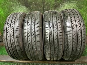 ヨコハマ　ブルアース　195/65R15　4本　サマータイヤ　溝あり　プリウス　ノア　ステップワゴン　20年製　6.3ｍｍ以上