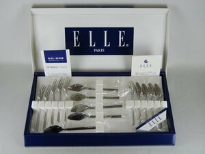 【未使用保管品】ELLEエル■カトラリー■デザートスプーン/フォーク/バターナイフ3種■各5本