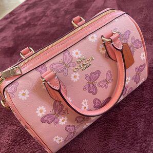 COACH ローアンサッチェル　ショルダーバッグ ハンドバッグ ミニボストン 花柄