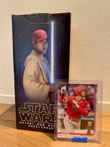 新品　ボブルヘッド人形　大谷翔平　スターウォーズ　オオタニ＝ワン・ケノービ（カード付き