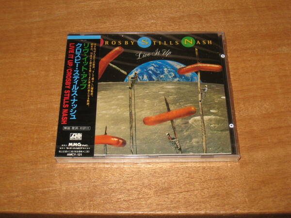 即決 クロスビー スティルス&ナッシュ 新品CD リヴ・イット・アップ Live It Up AMCY-121 90年盤 帯付 CS&N Crosby Stills & Nash 送無料