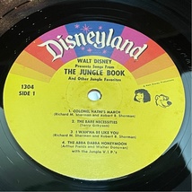 US盤 Disneyland V.A. Songs From The Jungle Book And Other Jungle Favorites ジャングル・ブック 洗浄済 LP_画像3