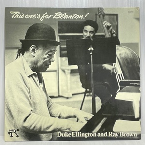 PABLO 2310 721 独盤 Duke Ellington And Ray Brown This One's For Blanton 洗浄済 LP