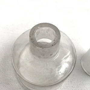 フランス ヴィンテージ ガラス ボトル 蓋付き アルコール ランプ 花瓶 一輪挿し 花 フラワーポット 花入れ アンティークの画像5