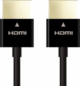 エレコム HDMI ケーブル 0.7m 4K × 2K対応 ウルトラスリム ブラック CAC-HD14US07BK