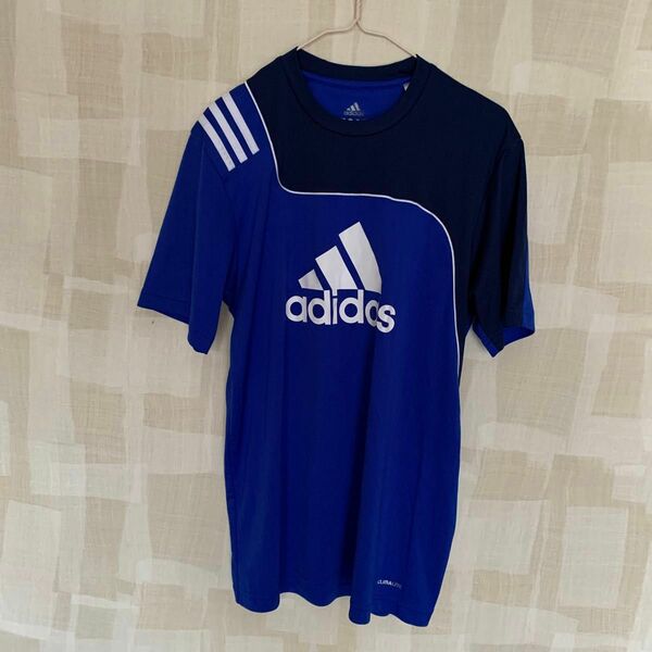 アディダス adidas 半袖Tシャツ ブルー Tシャツ トップス スポーツウエア 半袖