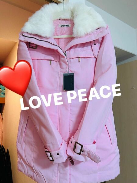 新品タグ付き　LOVE PEACE ベビーピンク色のブルゾン