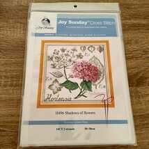 クロスステッチキット アンティークコレクション ボタニカル 紫陽花 あじさい 14CT 38×38cm 図案印刷あり 刺繍 _画像2