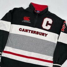 ラグビー◆CANTERBURY カンタベリー マルチボーダー ハーフジップ トレーナー シャツ スウェット サイズ M/ メンズ スポーツ steinlager_画像2