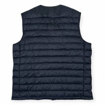 UNIQLO ユニクロ ノーカラー ウルトラライトダウンベスト ジャケット XLサイズ / ネイビー メンズ k-232_画像5