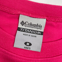 美品◆Columbia コロンビア TITANIUM OMNI-DRY 半袖 プログレスTシャツ カットソー ドライ Mサイズ / ピンク メンズ アウトドア_画像4