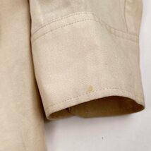 GREENCLUBS グリーンクラブ 長袖 さらっと生地 刺繍デザイン ポケット付き シャツ サイズ 3/ベージュ系/メンズ ライカ_画像9