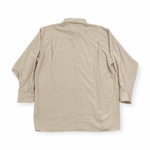 GREENCLUBS グリーンクラブ 長袖 さらっと生地 刺繍デザイン ポケット付き シャツ サイズ 3/ベージュ系/メンズ ライカ_画像8