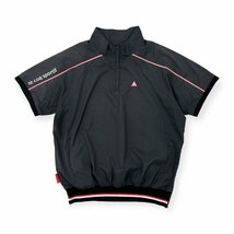 le coq sportif GOLF ルコック ゴルフ ハーフジップ 裏メッシュ 半袖 ウインドブレーカー ジャケット Lサイズ / レディース スポーツ_画像1