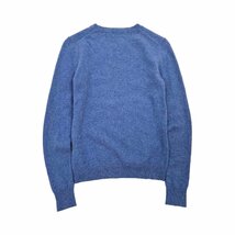 カシミヤ100%◆UNIQLO ユニクロ カシミアウール クルーネック 長袖 ニット セーター Sサイズ/ブルー 青系/レディース/O-48_画像7