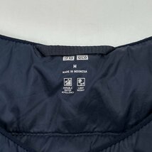 2WAY◆UNIQLO ユニクロ ノーカラー ウルトラライトダウンベスト ジャケット M / ネイビー レディース k-227_画像4