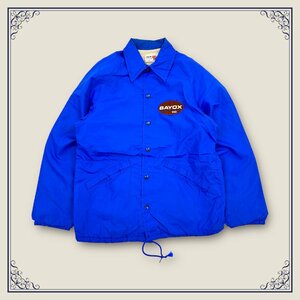 USA製◆80s 90s ビンテージ◆KING LOUIE PRO FIT キングルイ コーチジャケット ナイロンジャケット ブルゾン S/ブルー系/古着 オールド