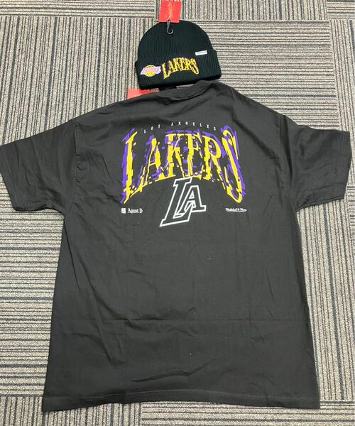 新品　NBA suga セット ロサンゼルス　レイカーズ　tシャツ ビーニー　ニット帽　bts 八村塁　レブロン　オーバーサイズ