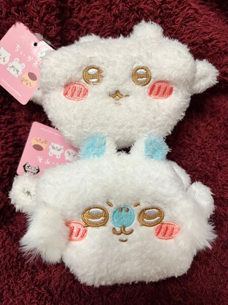新品 ふわふわミニキャラメルポーチ ちいかわ モモンガ 2個セット