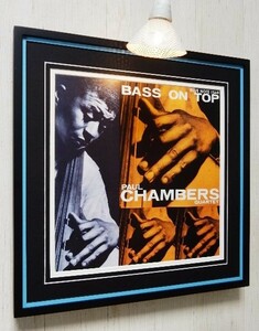 ポール・チェンバース/額入り名盤 ポスター/Paul Chambers/Bass on Top/Blue note/ブルーノート・レコード/アルバム アート/ジャズ ジャケ