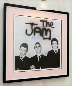 ザ・ジャム/レコード ジャケ ポスター 額入/ガンボアート/The Jam/ポール・ウェラー/Paul Weller/モッズ・リバイバル/レトロ/パンク ロック