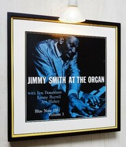 ジミー・スミス/ジャズ アート クラシック/レコジャケ・ポスター 額装/Jimmy Smith/At The Organ/ハモンドオルガン/Blue Note Records_画像6
