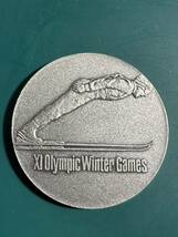 1972年 第11回 札幌オリンピック 冬季大会 記念メダル 造幣局 sv925 18g_画像2