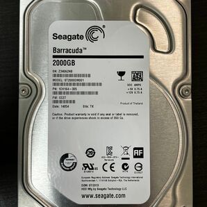 155.Seagate HDD 2TB 3.5インチ：4684時間使用　内臓ハードディスク