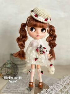 ブライスアウトフィット　ストロベリーニットセット　Blythe outfit *may*