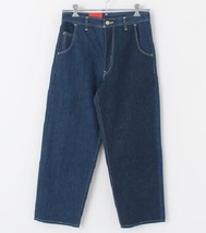 リーバイス レッド W32 クロップド ワイドレッグ デニムパンツ KYANITE 定価24200円 Levi’ｓ Red CROPPED WIDELEG ジップフライ A10980001_画像3