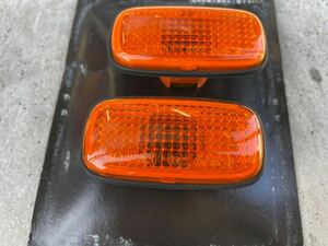 《美品・売切》日産 スカイラインGT-R 純正 サイドマーカー サイドウインカー フェンダーマーカー ノーマル オレンジ 左右SET ICHIKOH 5322
