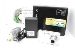 ★外観美品★富士フィルム Fujifilm Finepix J10 シルバー コンパクトデジタルカメラ L330#2246