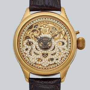 アンティーク Marriage watch Patek Philippe 懐中時計をアレンジした 45 のメンズ腕時計 半年保証 手巻き スケルトン