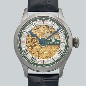 アンティーク／Marriage watch／Rolex 懐中時計をアレンジし42mmのメンズ腕時計 ／半年保証