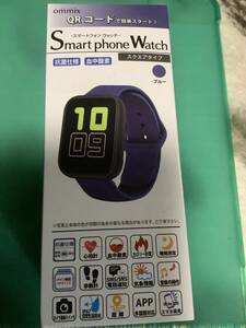  new goods unopened * Aria s smart watch life waterproof blue . middle enzyme heart rate meter pedometer 