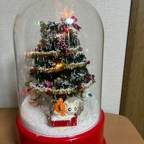 送料無料！ レア とっとこハム太郎 雪ふるツリー スノードーム おもちゃ クリスマスツリー の画像9