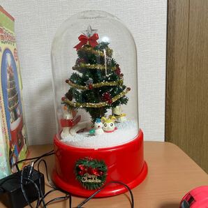 送料無料！ レア とっとこハム太郎 雪ふるツリー スノードーム おもちゃ クリスマスツリー の画像2