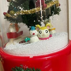 送料無料！ レア とっとこハム太郎 雪ふるツリー スノードーム おもちゃ クリスマスツリー の画像3