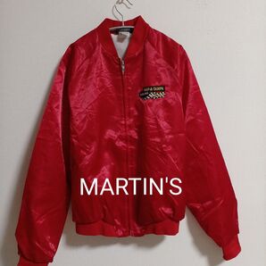 【即日発送】MARTIN'S ビンテージ シガーレーシング クルーJKT USA古着 90s