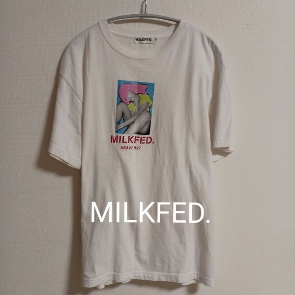 【即日発送】MILKFED.ボックスプリント半袖 Tシャツ