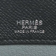 （新品・未使用品）エルメス HERMES シティホール PM クラッチ セカンドバッグ ヴォーエプソン ブラック ヴェルソ バイカラー Y刻印 箱付_画像9