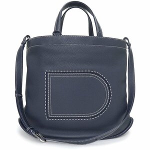 （未使用　展示品）デルボー デルヴォー DELVAUX パン ショルダーバッグ 斜め掛け トリヨンソフト レザー ネイビー 紺 AA0559ATT0AKGPA