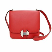 （未使用　展示品）エルメス HERMES 2002 20 ショルダーバッグ ヴォーエバーカラー レザー Rouge De Cur ルージュドクール 赤 D刻印_画像1