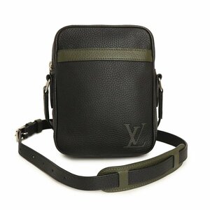 （未使用　展示品）ルイ ヴィトン LOUIS VUITTON ダヌーヴ PM ショルダーバッグ 斜め掛け トリヨンレザー ノワール カーキ 黒 M55164