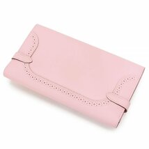 （新品・未使用品）エルメス HERMES ケリー ギリーズ ウォレット 長財布 ヴォースイフト レザー ローズサクラ ピンク シルバー金具 X刻印_画像6