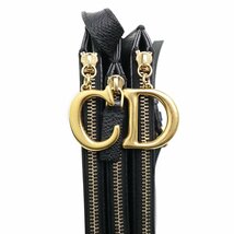 （未使用　展示品）クリスチャンディオール Christian Dior カーフスキン レザー サドル 斜め掛け ショルダーバッグ ブラック 黒 S5642CWVG_画像10