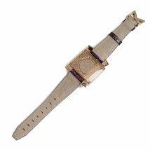 （未使用　展示品）ガガミラノ GaGa MILANO ナポレオーネ レディー クオーツ 腕時計 型押しカーフレザー パープル 紫 6031.4_画像7